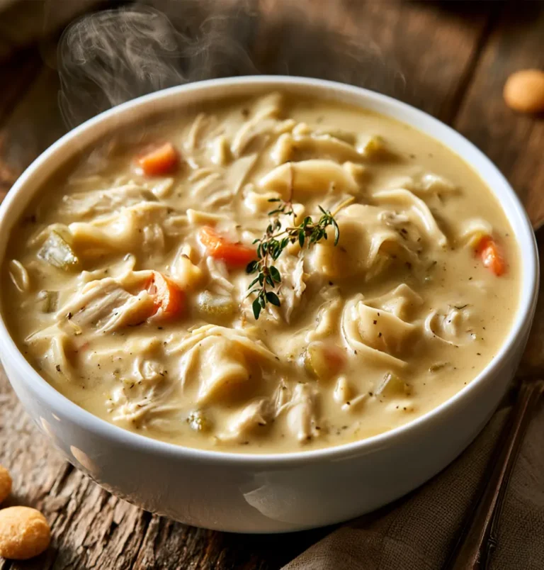 Creamy Chicken Noodle Soup: Delicious Comfort Lunch