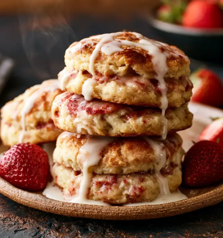 Sweet Strawberry Biscuits To Taste