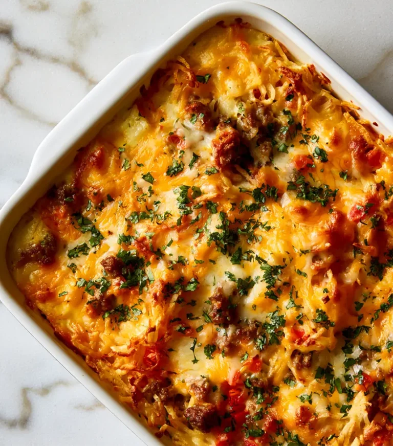 The Ultimate Cheesy Potato Breakfast Casserole (Easy & Make-Ahead!)