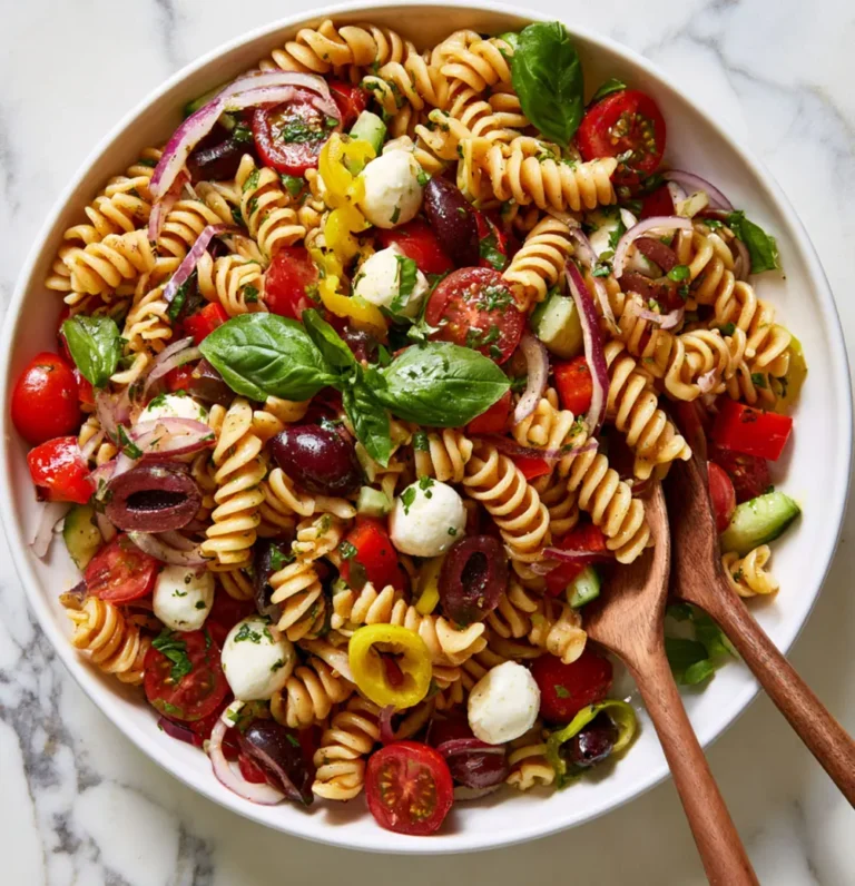 Italian pasta salad is a delicious and distinctive dish.